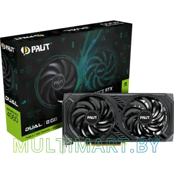 Видеокарта Palit GeForce RTX 4060 Dual V1 8GB GDDR6 (NE64060019P1-1070D V1) картинка 10